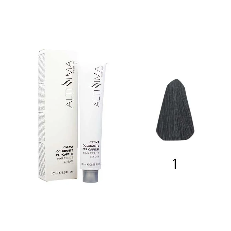 Colore Permanente Tintura Per Capelli 1 Nero Altissima 100ml