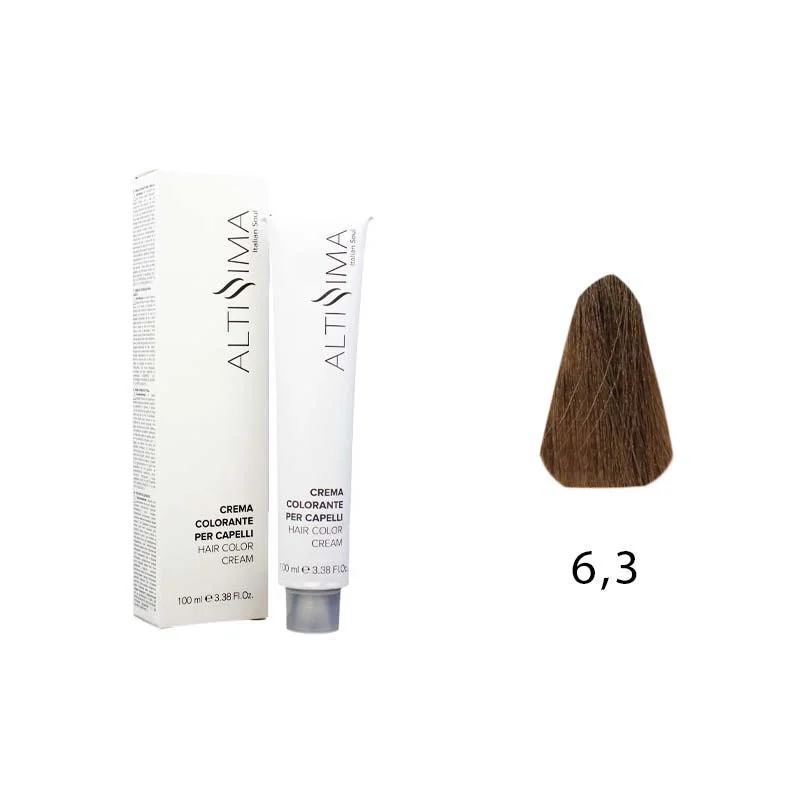 Colore Permanente Tintura Per Capelli 6.3 Biondo Scuro Dorato Altissima 100ml
