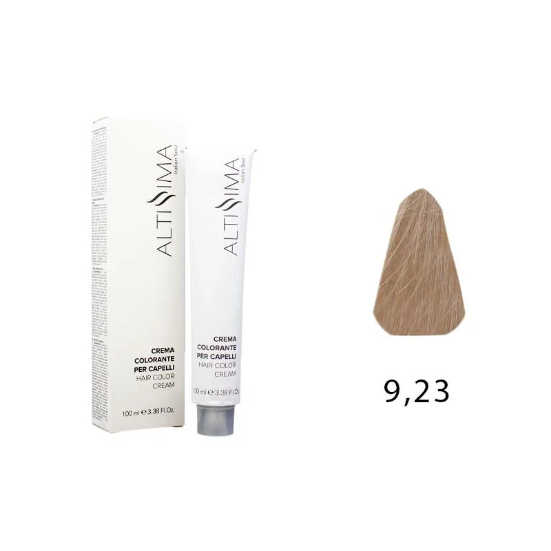 Colore Permanente Tintura Per Capelli 9.23 Biondo Chiarissimo Iriseè Dorato Altissima 100ml