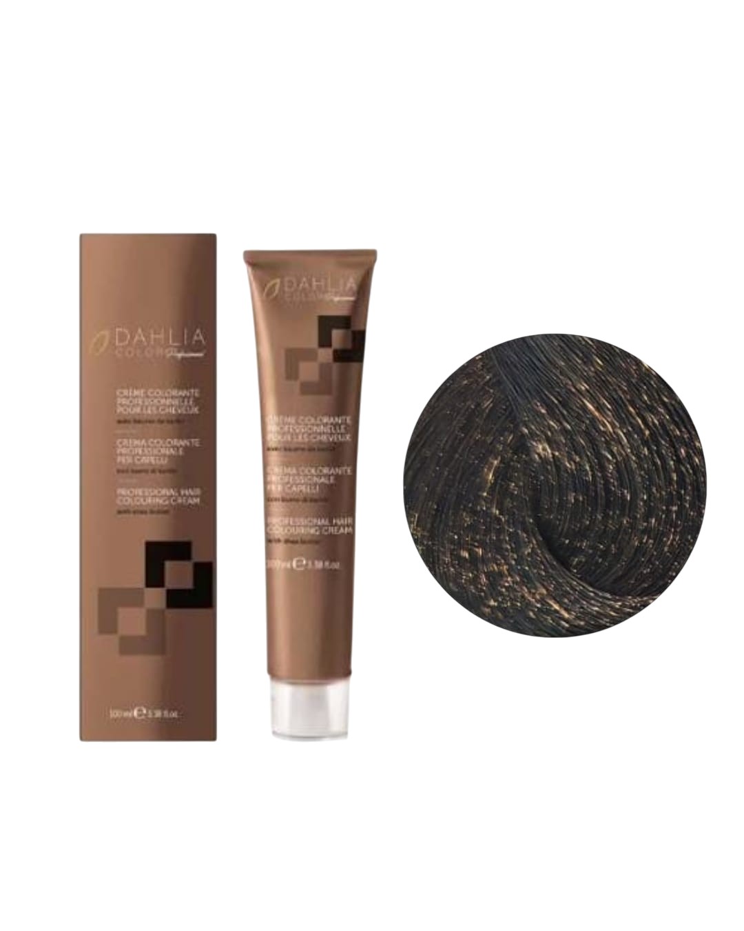 Tintura colore Con Ammoniaca N. 3/00 Castano Scuro Intenso Dahlia Oyster Cosmetics 100ml