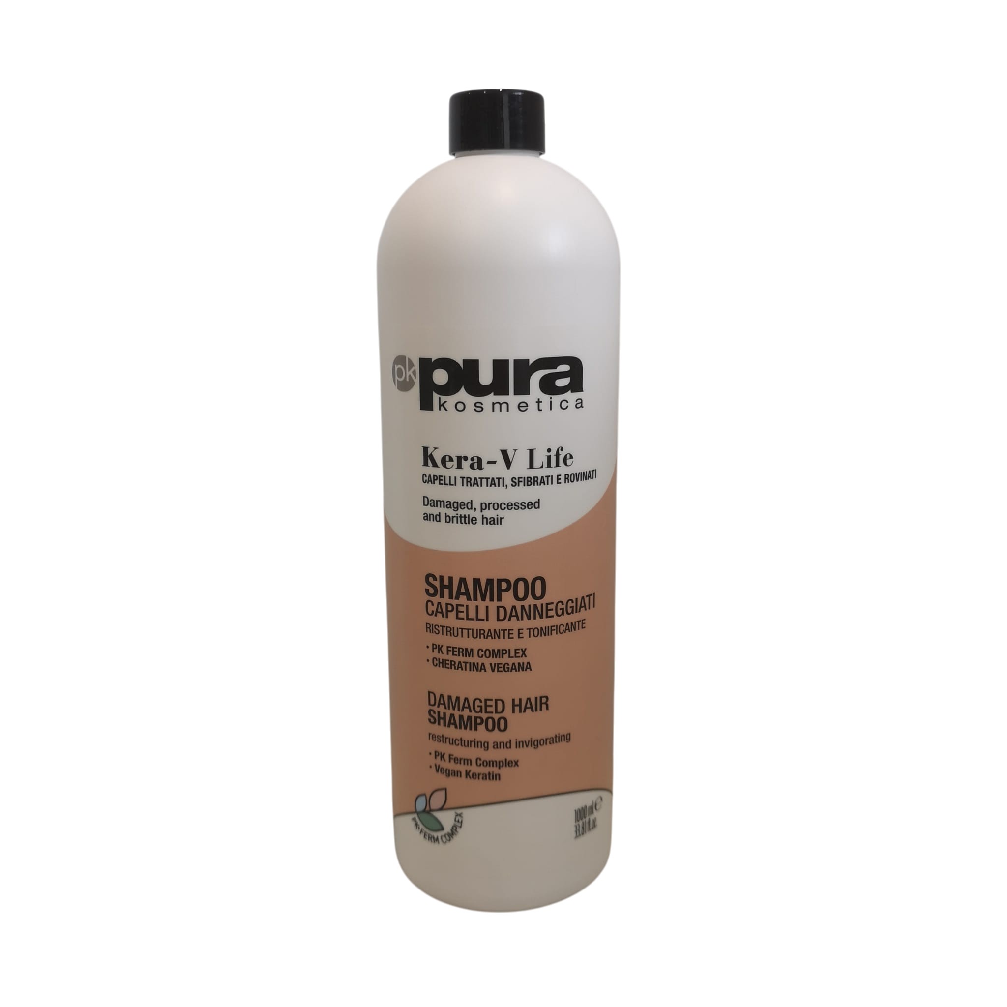 Shampoo Ristrutturante e Tonificante Capelli Kera v Life Pura Oyster Cosmetics 1l