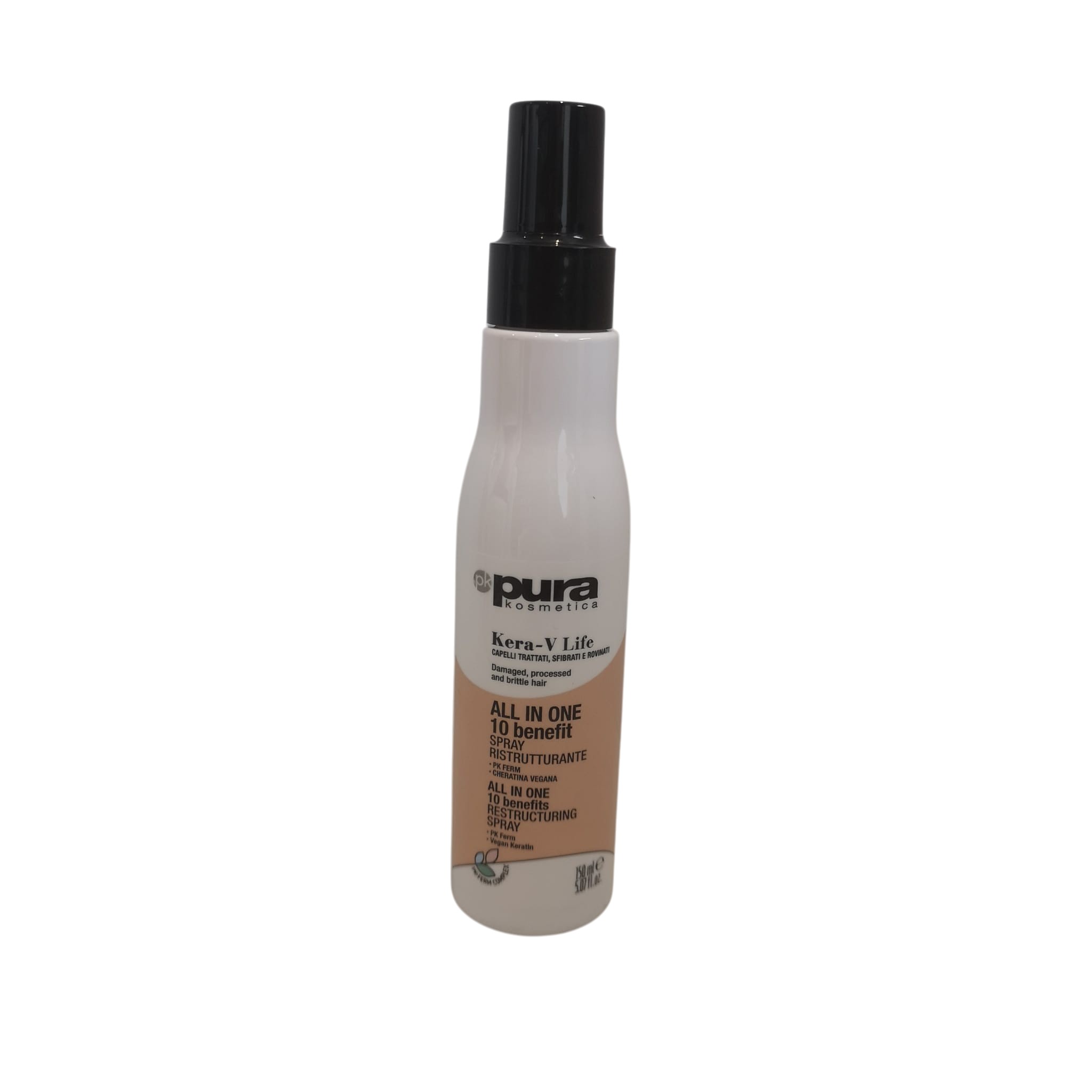 Maschera Spray All In One 10 Azioni Per Capelli Senza Risciacquo KeraV Life Pura Oyster Cosmetics 150ml
