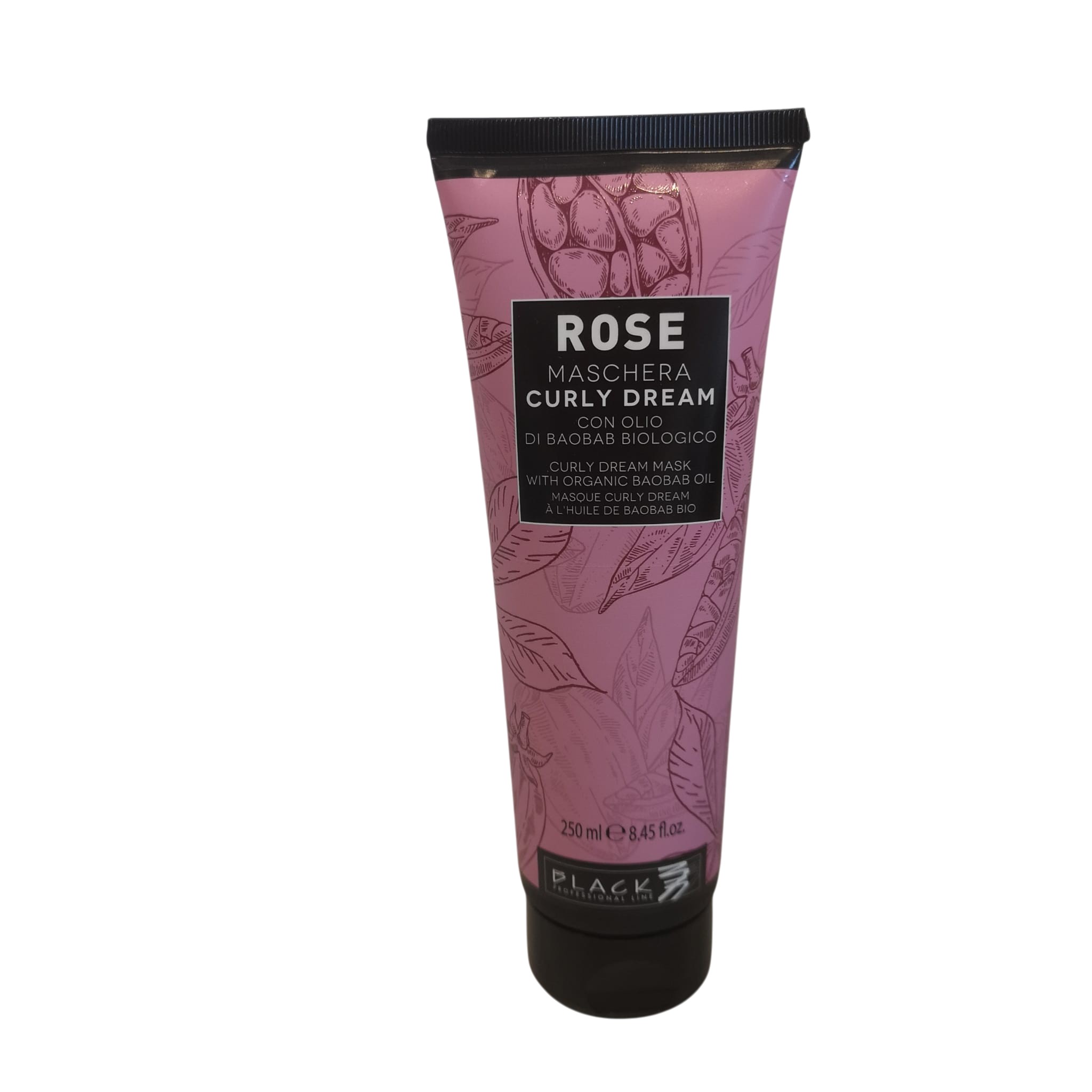 Maschera Per Capelli Ricci Con Olio Di Baobab Rose Curly Parisienne 250ml