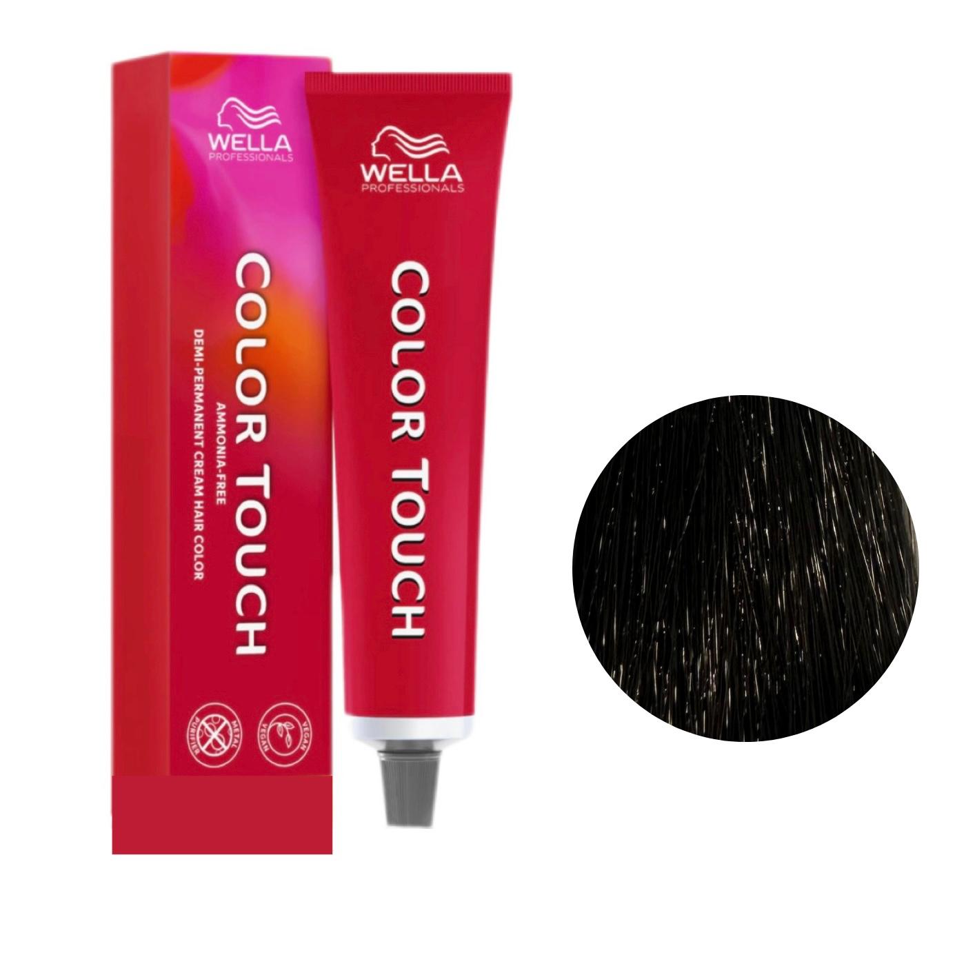 Colore Per Capelli Senza Ammoniaca Color Touch N. 3/0 Castano Scuro Wella Professionals 60ml