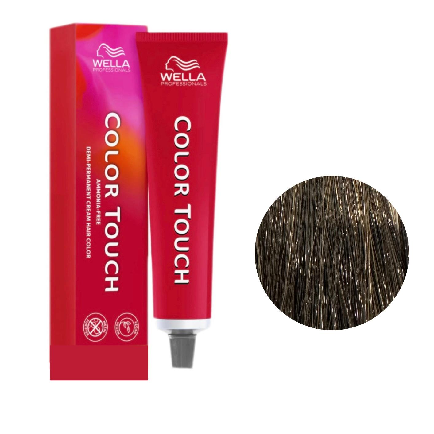 Colore Per Capelli Senza Ammoniaca Color Touch N. 5/0 Castano Chiaro Wella Professionals 60ml