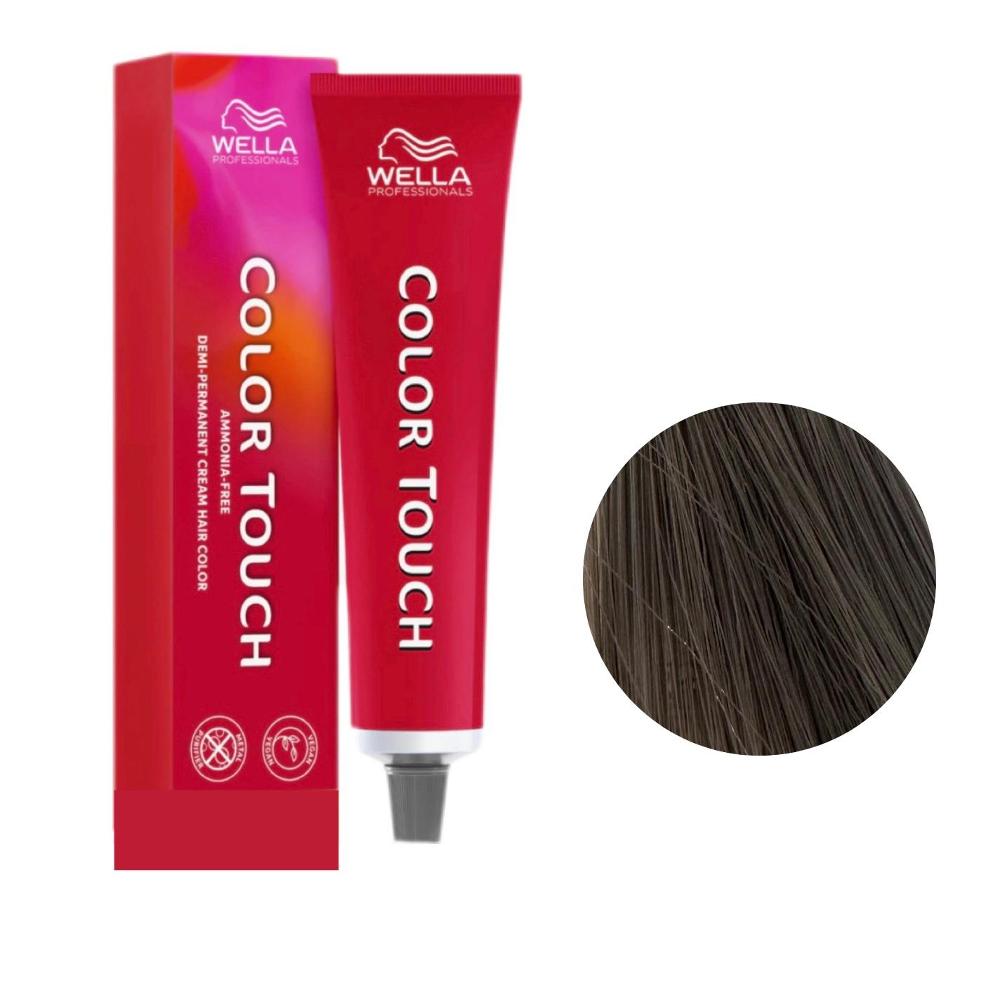 Colore Per Capelli Senza Ammoniaca Color Touch N. 7/86 Biondo Medio Perla Violetto Wella Professionals 60ml