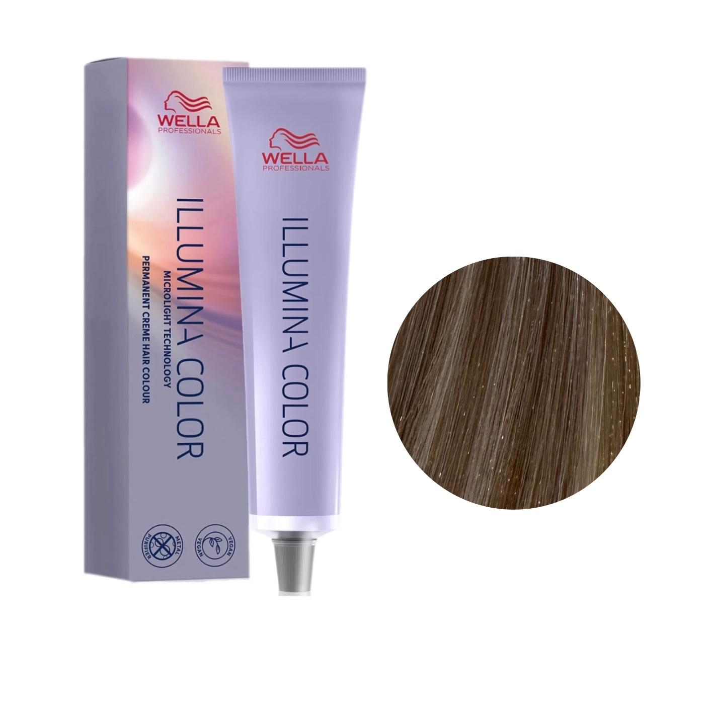 Colore Capelli N. 7/81 Biondo Medio Perla Cenere Illumina Color Wella Professionals 60ml