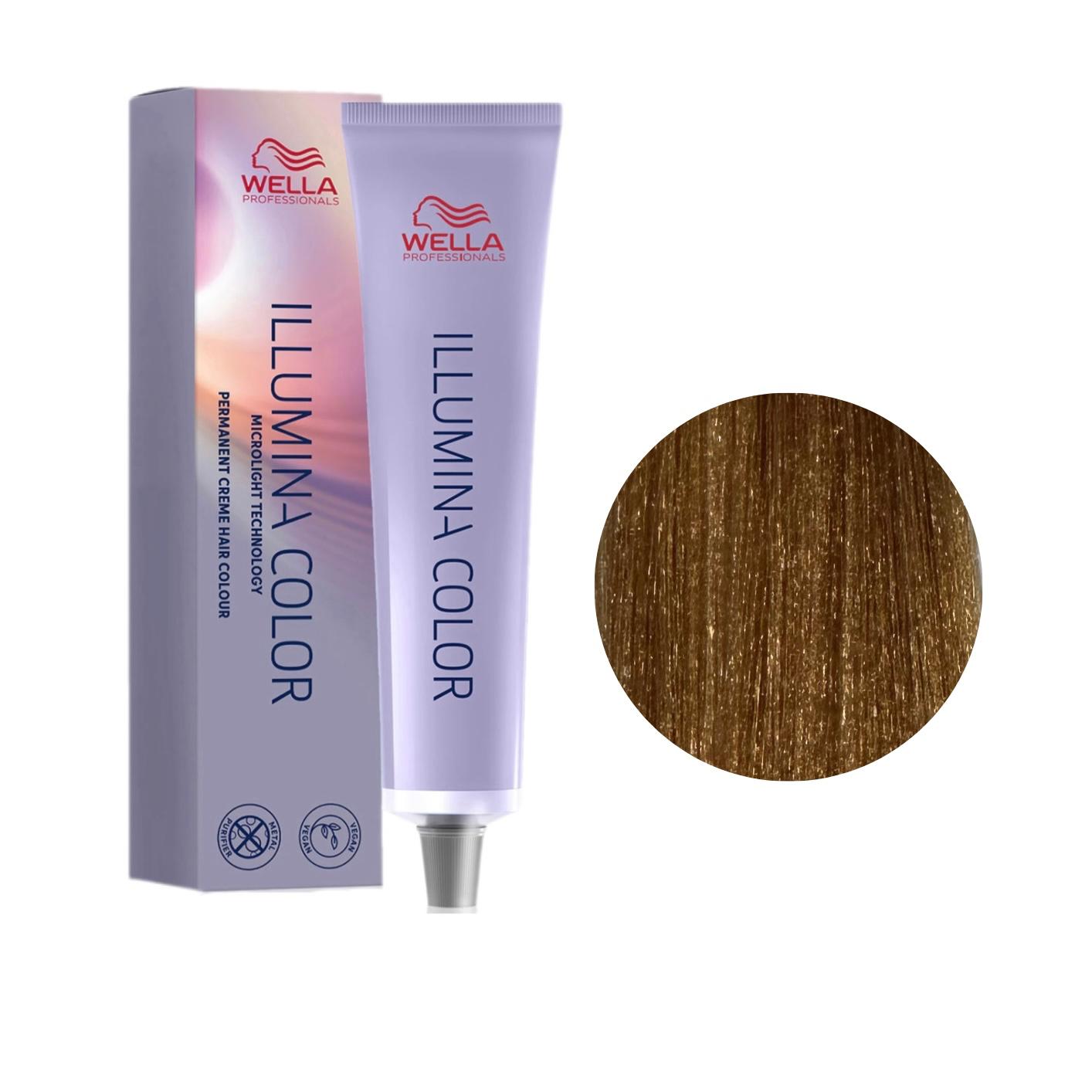 Colore Capelli N. 8/05 Biondo Chiaro Naturale Mogano Illumina Color Wella Professionals 60ml